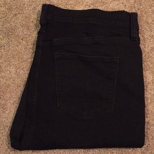JCREW BLACK HIGH WAISTED SKINNY JEANS